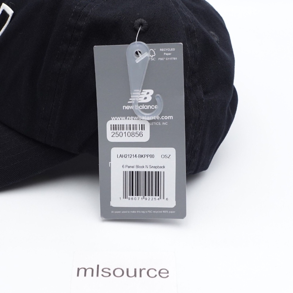 NEW New Balance V990 Block N Curved Brim Snapback Hat Cap LAH21214 Navy - Picture 3 of 7